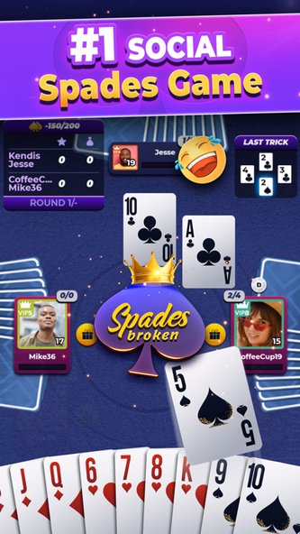 VIP Spades - Online Card Game Screenshot 1 - AppWisp.com VIP Spades - Online Card Game Screenshot 1 - AppWisp.com