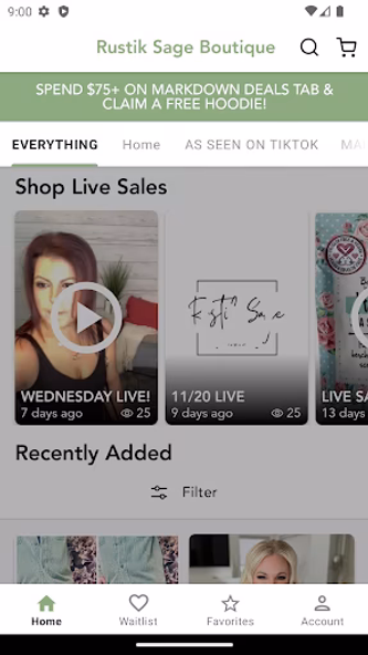 Rustik Sage Boutique Screenshot 1 - AppWisp.com Rustik Sage Boutique Screenshot 1 - AppWisp.com