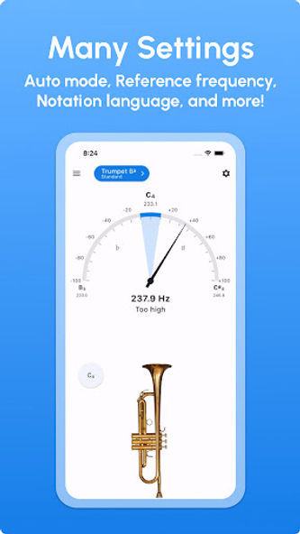 Trumpet Tuner - LikeTones Screenshot 4 - AppWisp.com Trumpet Tuner - LikeTones Screenshot 4 - AppWisp.com