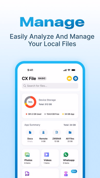 CX File Explorer & Manager Screenshot 4 - AppWisp.com CX File Explorer & Manager Screenshot 4 - AppWisp.com