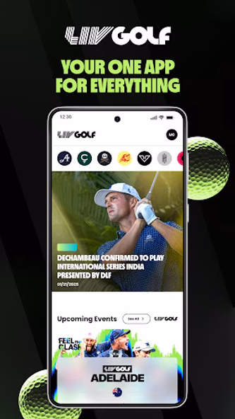 LIV Golf Screenshot 1 - AppWisp.com LIV Golf Screenshot 1 - AppWisp.com