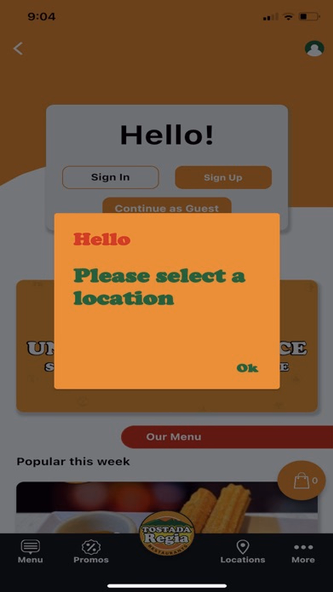 Tostada Regia Restaurants Screenshot 2 - AppWisp.com Tostada Regia Restaurants Screenshot 2 - AppWisp.com