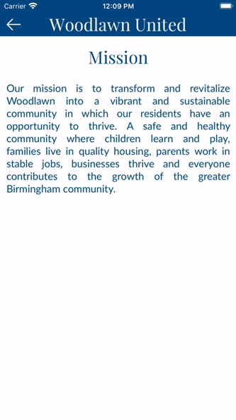 Woodlawn United Community App Screenshot 2 - AppWisp.com Woodlawn United Community App Screenshot 2 - AppWisp.com