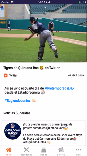 Tigres de Quintana Roo Screenshot 4 - AppWisp.com Tigres de Quintana Roo Screenshot 4 - AppWisp.com