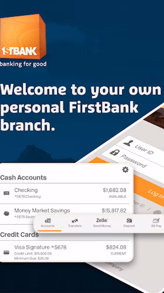 FirstBank Mobile Banking Screenshot 1 - AppWisp.com FirstBank Mobile Banking Screenshot 1 - AppWisp.com
