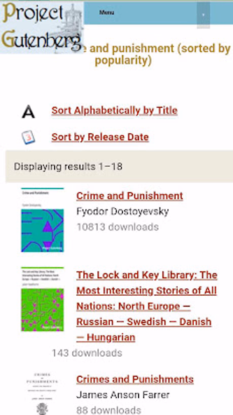 Project Gutenberg Screenshot 3 - AppWisp.com Project Gutenberg Screenshot 3 - AppWisp.com