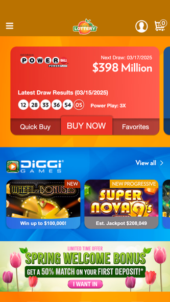 Georgia Lottery Official App Screenshot 1 - AppWisp.com Georgia Lottery Official App Screenshot 1 - AppWisp.com