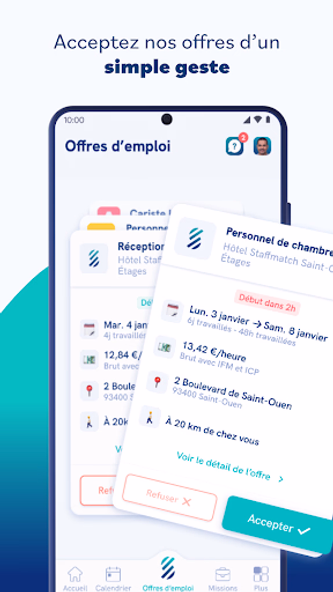 Staffmatch: Travail en intérim Screenshot 3 - AppWisp.com Staffmatch: Travail en intérim Screenshot 3 - AppWisp.com