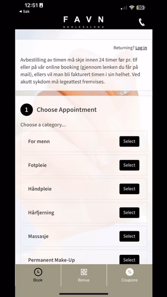 Favn Neglesalong Screenshot 2 - AppWisp.com Favn Neglesalong Screenshot 2 - AppWisp.com