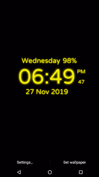 Digital Clock Screenshot 3 - AppWisp.com Digital Clock Screenshot 3 - AppWisp.com