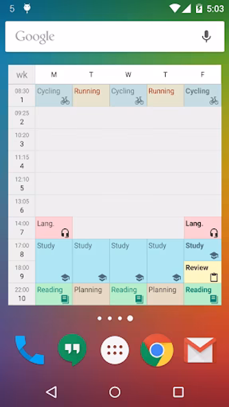 Timetable (Widget) Screenshot 2 - AppWisp.com Timetable (Widget) Screenshot 2 - AppWisp.com