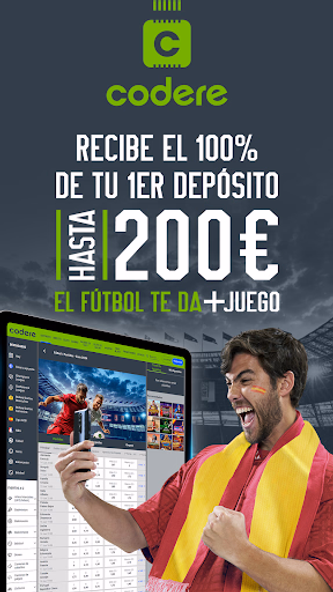 Codere: Apuestas Deportivas Screenshot 1 - AppWisp.com Codere: Apuestas Deportivas Screenshot 1 - AppWisp.com