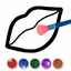 Glitter Lips coloring - AppWisp.com
