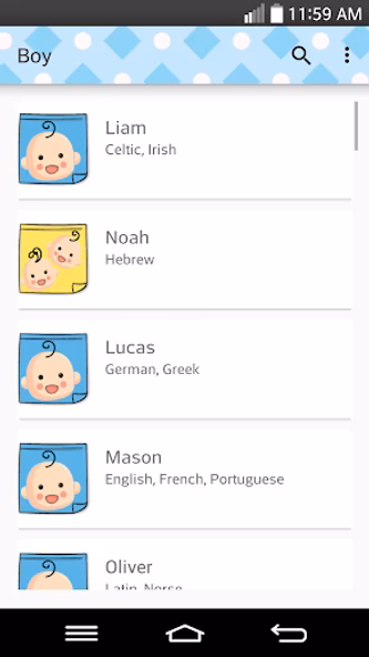 Baby Names Screenshot 3 - AppWisp.com Baby Names Screenshot 3 - AppWisp.com