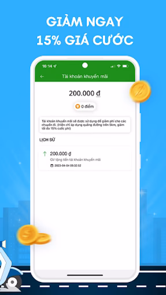 GV: App đặt xe hơi taxi, xe ôm Screenshot 3 - AppWisp.com