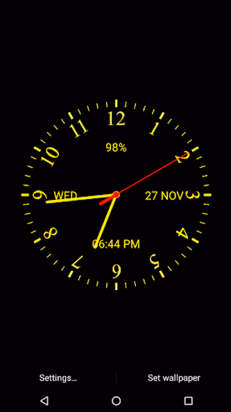 Analog Clock Live Wallpaper Screenshot 2 - AppWisp.com Analog Clock Live Wallpaper Screenshot 2 - AppWisp.com