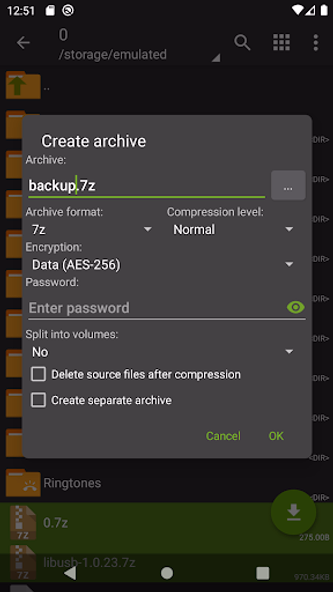 ZArchiver Screenshot 4 - AppWisp.com