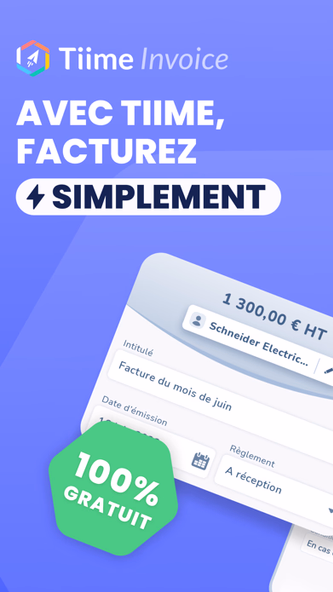 Tiime Invoice facture et devis Screenshot 1 - AppWisp.com Tiime Invoice facture et devis Screenshot 1 - AppWisp.com