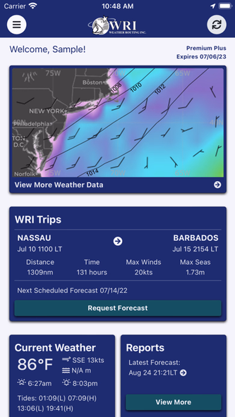 SeaWeather WRI Screenshot 1 - AppWisp.com SeaWeather WRI Screenshot 1 - AppWisp.com