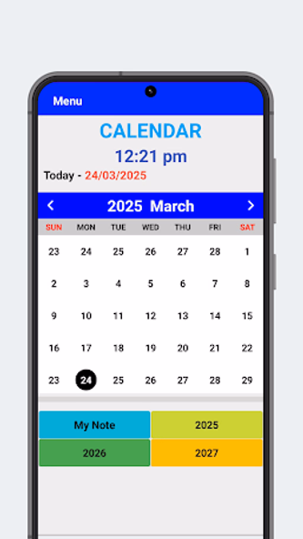 2025 Calendar Screenshot 1 - AppWisp.com 2025 Calendar Screenshot 1 - AppWisp.com