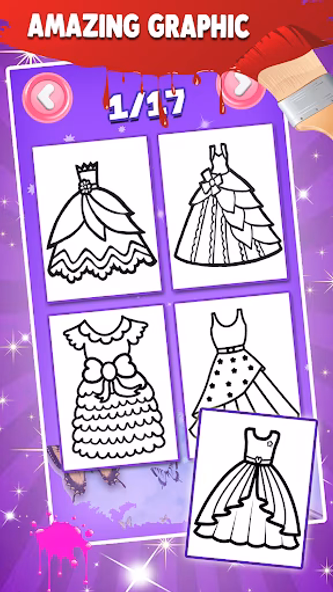 Dresses Coloring Book Glitter Screenshot 1 - AppWisp.com Dresses Coloring Book Glitter Screenshot 1 - AppWisp.com
