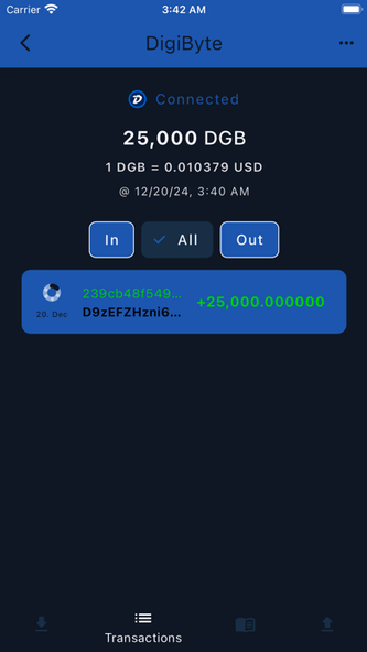 DigiByte - Wallet Screenshot 2 - AppWisp.com DigiByte - Wallet Screenshot 2 - AppWisp.com