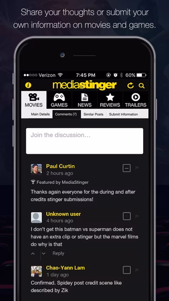 MediaStinger - Movie and Video Game After Credits Screenshot 4 - AppWisp.com MediaStinger - Movie and Video Game After Credits Screenshot 4 - AppWisp.com