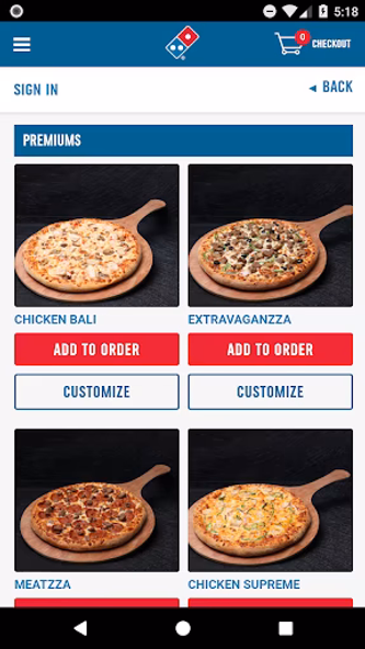 Domino's Pizza Nigeria Screenshot 3 - AppWisp.com Domino's Pizza Nigeria Screenshot 3 - AppWisp.com
