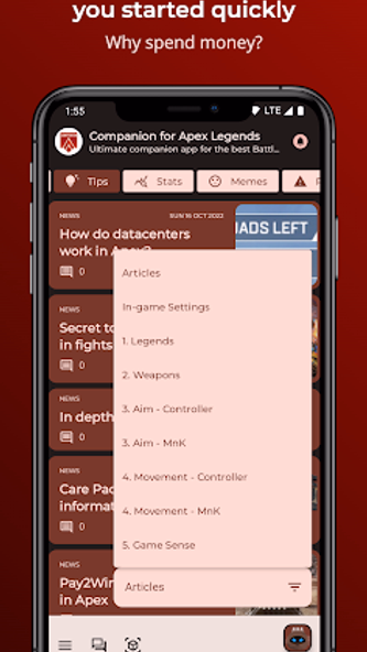 Companion for Apex Legends Screenshot 4 - AppWisp.com Companion for Apex Legends Screenshot 4 - AppWisp.com