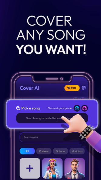 Cover AI: Any Song, Your Voice Screenshot 3 - AppWisp.com Cover AI: Any Song, Your Voice Screenshot 3 - AppWisp.com