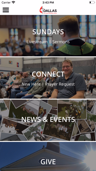 Dallas FUMC Screenshot 1 - AppWisp.com Dallas FUMC Screenshot 1 - AppWisp.com
