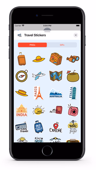 Travel - GIFs & Stickers Screenshot 3 - AppWisp.com Travel - GIFs & Stickers Screenshot 3 - AppWisp.com