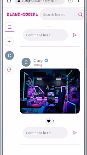Clang Social Screenshot 1 - AppWisp.com Clang Social Screenshot 1 - AppWisp.com