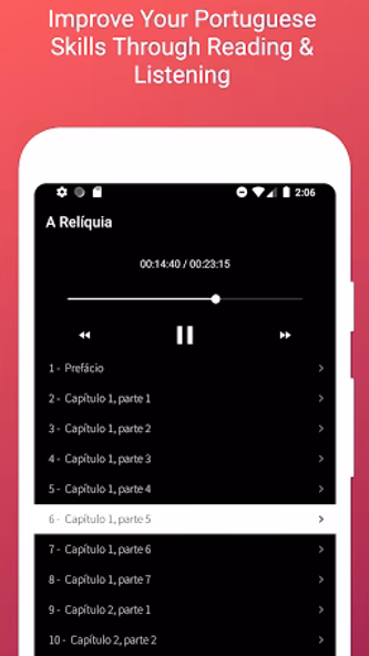 Portuguese Reading & Audiobook Screenshot 4 - AppWisp.com Portuguese Reading & Audiobook Screenshot 4 - AppWisp.com