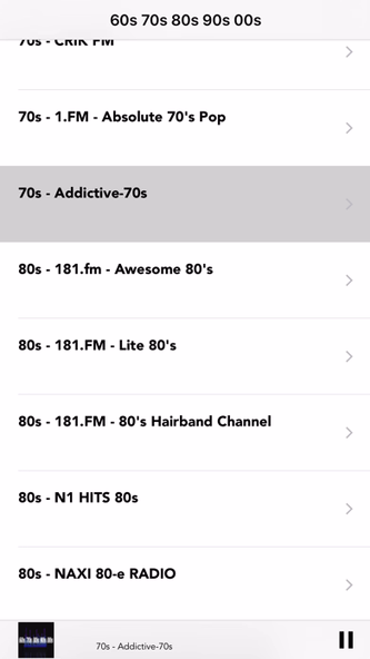 60s 70s 80s 90s 00s Music Hits Screenshot 2 - AppWisp.com 60s 70s 80s 90s 00s Music Hits Screenshot 2 - AppWisp.com