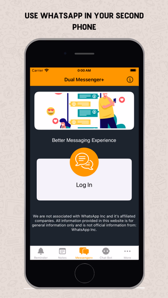 Dual Messenger+ Screenshot 1 - AppWisp.com Dual Messenger+ Screenshot 1 - AppWisp.com