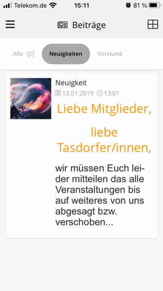 Bürgerverein Tasdorf Screenshot 2 - AppWisp.com Bürgerverein Tasdorf Screenshot 2 - AppWisp.com