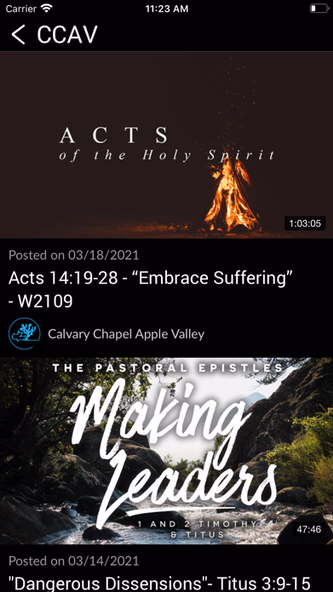 Calvary Chapel Apple Valley Screenshot 3 - AppWisp.com Calvary Chapel Apple Valley Screenshot 3 - AppWisp.com