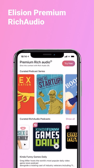 Elision: Learn From Podcasts Screenshot 3 - AppWisp.com Elision: Learn From Podcasts Screenshot 3 - AppWisp.com