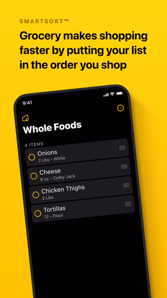 Grocery - Smart Shopping List Screenshot 1 - AppWisp.com Grocery - Smart Shopping List Screenshot 1 - AppWisp.com
