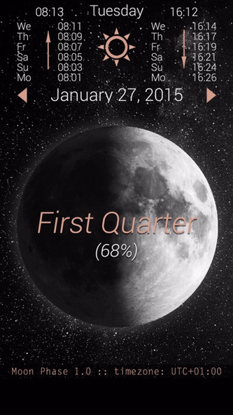 Sunrise - Moon Phase Screenshot 1 - AppWisp.com Sunrise - Moon Phase Screenshot 1 - AppWisp.com