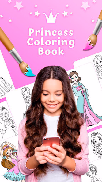 Princess Girls Coloring Book Screenshot 1 - AppWisp.com Princess Girls Coloring Book Screenshot 1 - AppWisp.com