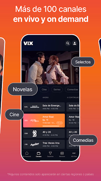 ViX: TV, Deportes y Noticias Screenshot 2 - AppWisp.com ViX: TV, Deportes y Noticias Screenshot 2 - AppWisp.com