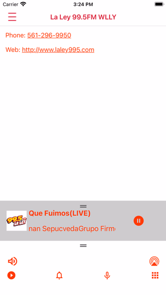 WLLY 99.5 FM La Ley Screenshot 3 - AppWisp.com WLLY 99.5 FM La Ley Screenshot 3 - AppWisp.com