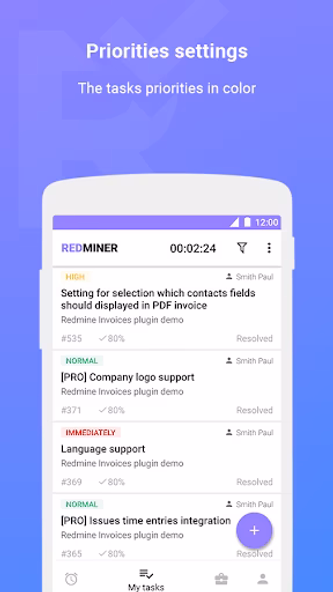 Redminer: projects and tasks Screenshot 2 - AppWisp.com Redminer: projects and tasks Screenshot 2 - AppWisp.com