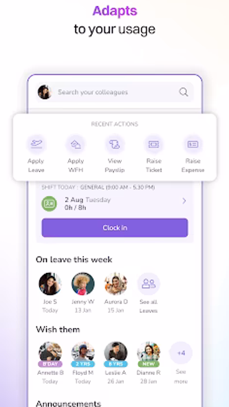 Keka HR Screenshot 1 - AppWisp.com Keka HR Screenshot 1 - AppWisp.com