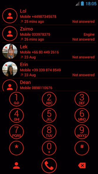 Dialer Theme Circle Black Red Screenshot 1 - AppWisp.com Dialer Theme Circle Black Red Screenshot 1 - AppWisp.com