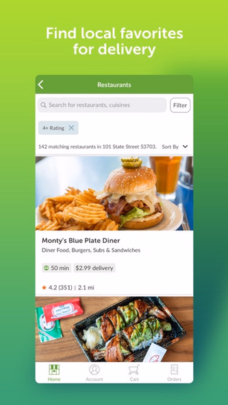 EatStreet Local Food Delivery Screenshot 2 - AppWisp.com EatStreet Local Food Delivery Screenshot 2 - AppWisp.com