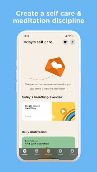 Evolve: Self-Care & Meditation Screenshot 2 - AppWisp.com Evolve: Self-Care & Meditation Screenshot 2 - AppWisp.com