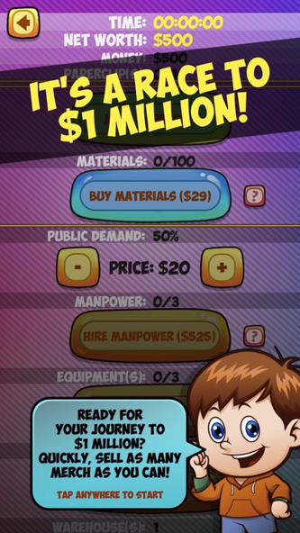 Merch Tycoon Screenshot 1 - AppWisp.com Merch Tycoon Screenshot 1 - AppWisp.com